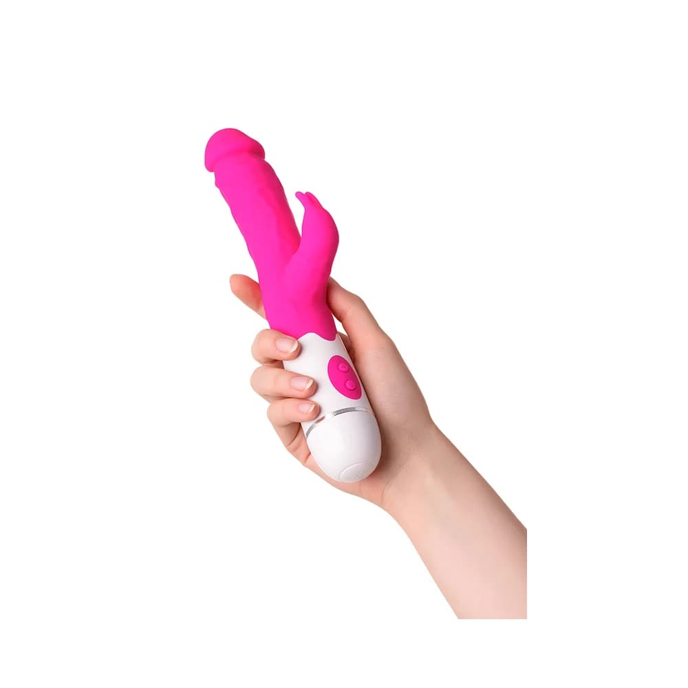 A-Toys by TOYFA Mist Silikon Pembe Klitoral Uyarıcılı Vibratör 25.4 cm thumbnail 5