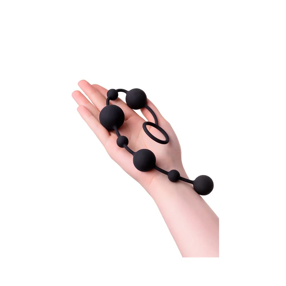 A-Toys by TOYFA Coron Silikon Anal Boncuk Siyah 35.9 cm thumbnail 5