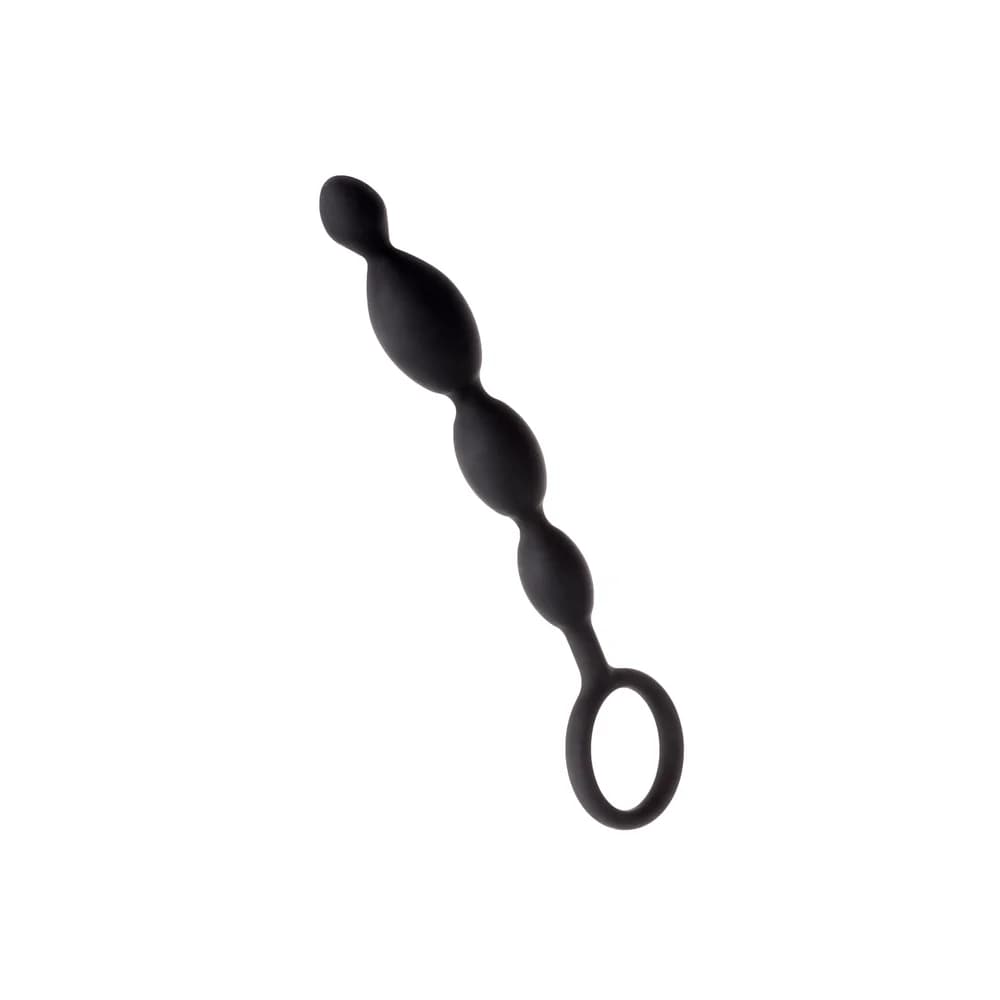 A-Toys by Toyfa Siyah Silikon Anal Boncuk - 19,5 cm thumbnail 2
