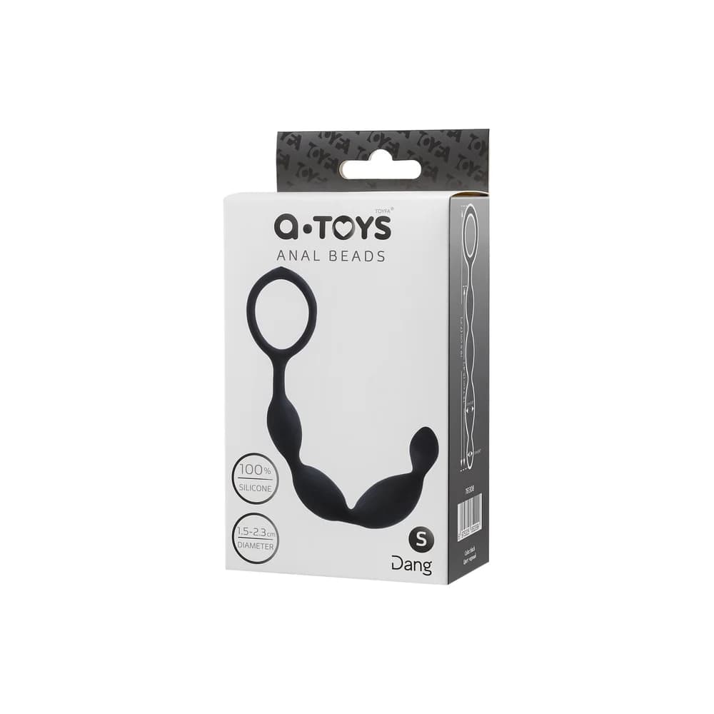A-Toys by Toyfa Siyah Silikon Anal Boncuk - 19,5 cm thumbnail 3