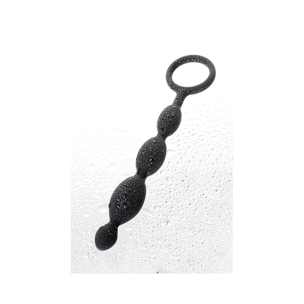 A-Toys by Toyfa Siyah Silikon Anal Boncuk - 19,5 cm thumbnail 8