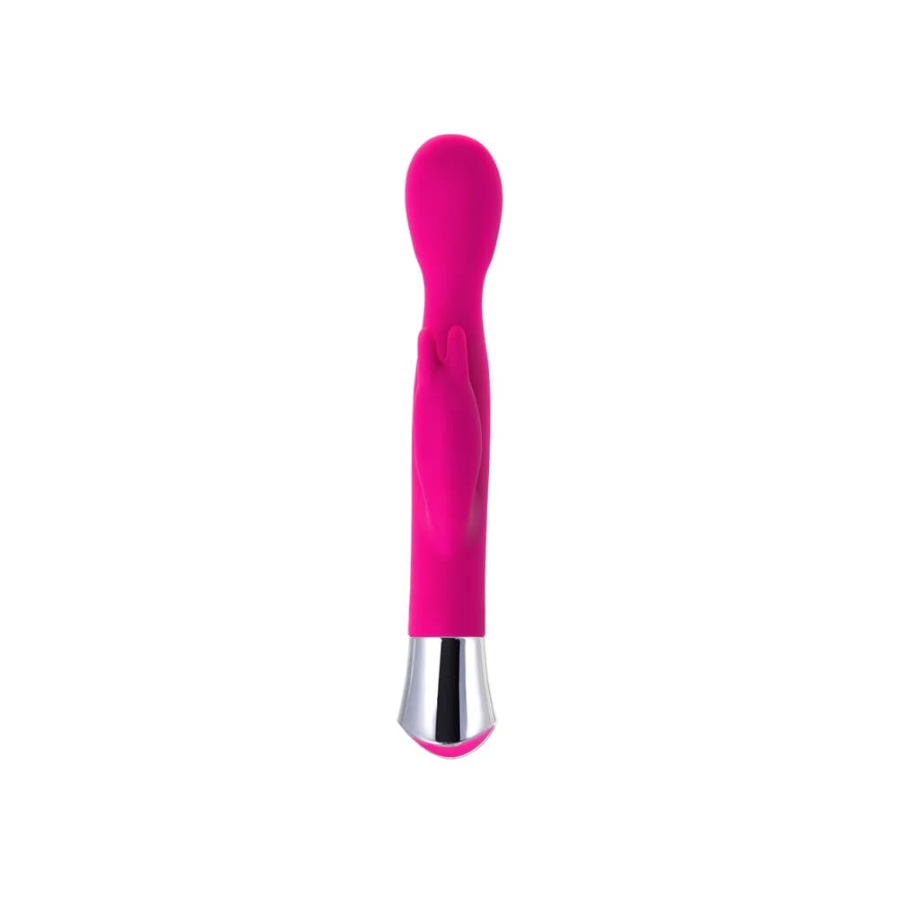 Jos Loly Çift Etkili Klitoral ve G Noktası Uyarıcı Silikon Vibratör - Pembe 21.6 cm thumbnail 2