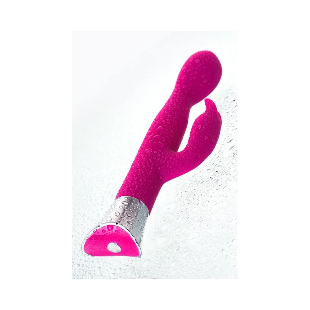 Jos Loly Çift Etkili Klitoral ve G Noktası Uyarıcı Silikon Vibratör - Pembe 21.6 cm thumbnail 15
