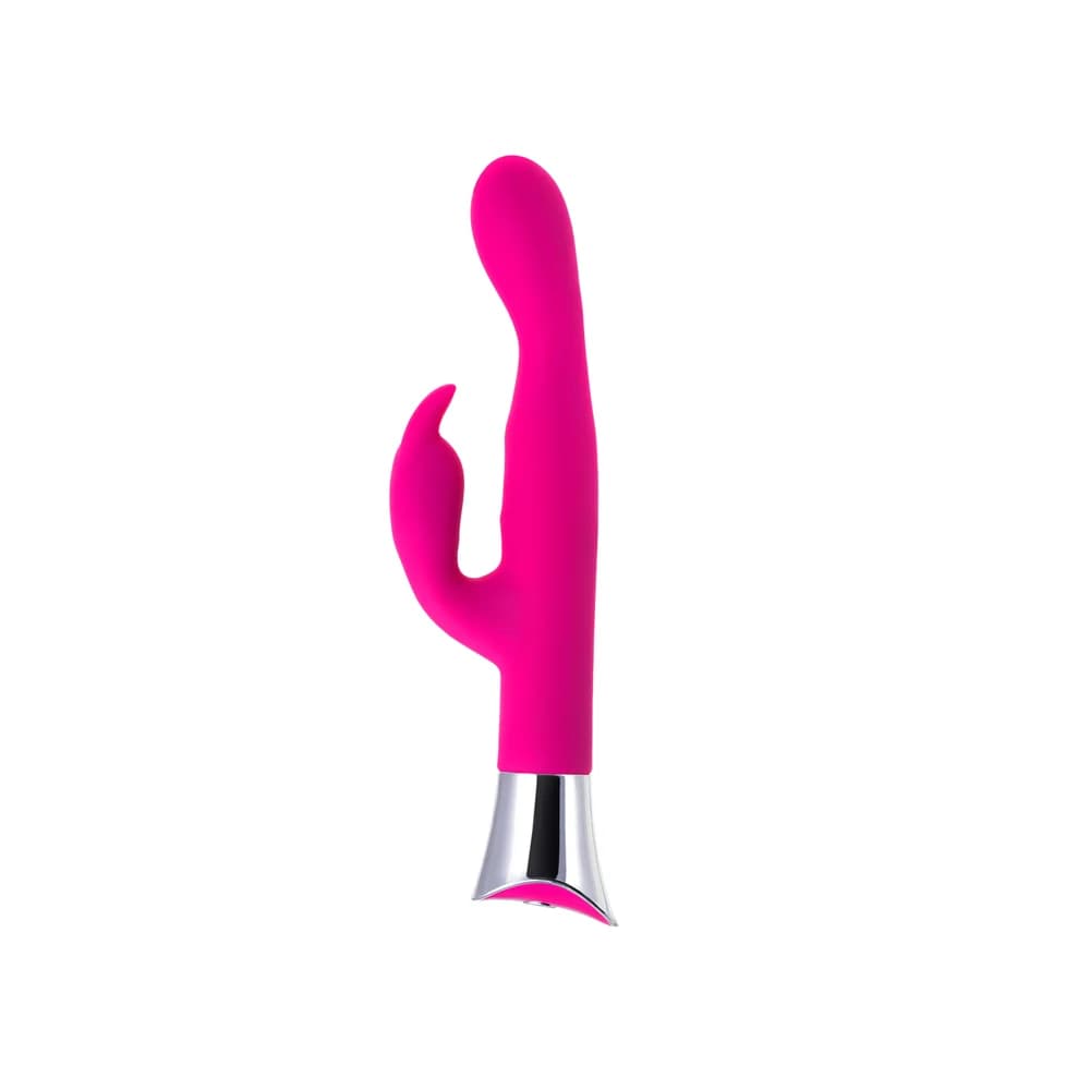 Jos Loly Çift Etkili Klitoral ve G Noktası Uyarıcı Silikon Vibratör - Pembe 21.6 cm thumbnail 3