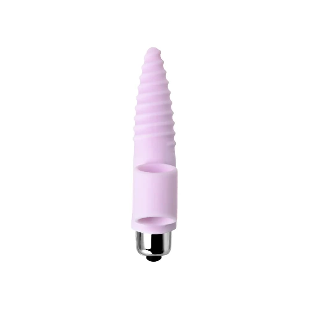 Jos Nova Titreşimli Silikon Parmak Ucu Anal Plug Pembe 9 cm thumbnail 4