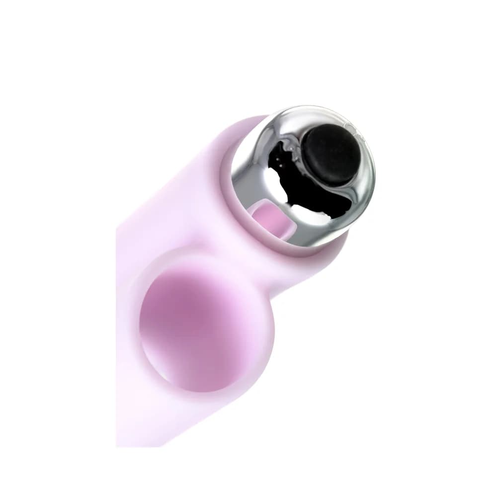 Jos Nova Titreşimli Silikon Parmak Ucu Anal Plug Pembe 9 cm thumbnail 9