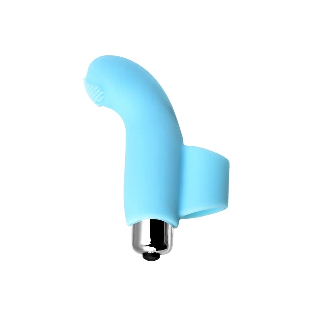 Jos Danko G Noktası Mavi Silikon Parmak Vibratörü 9.5 cm thumbnail 3