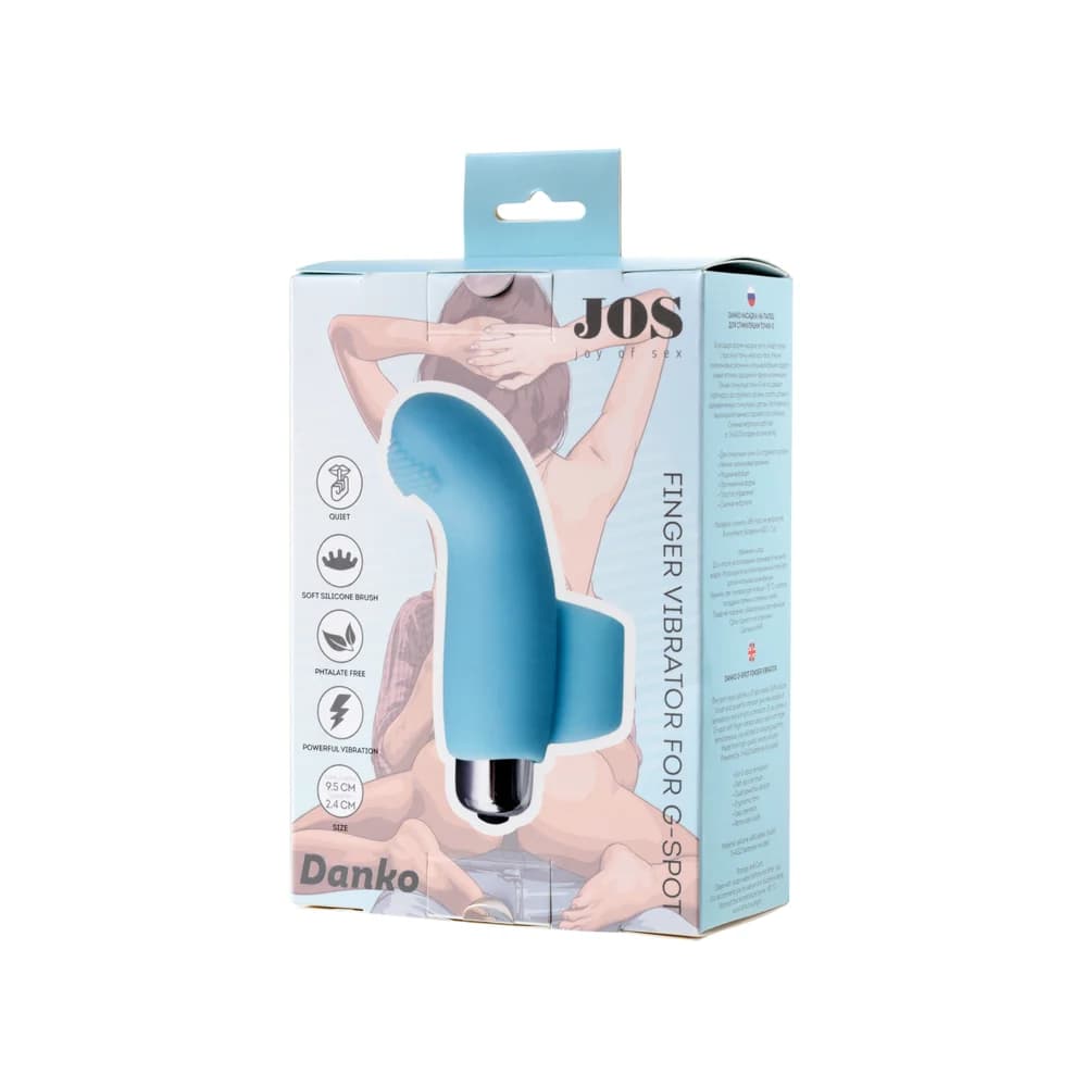 Jos Danko G Noktası Mavi Silikon Parmak Vibratörü 9.5 cm thumbnail 6