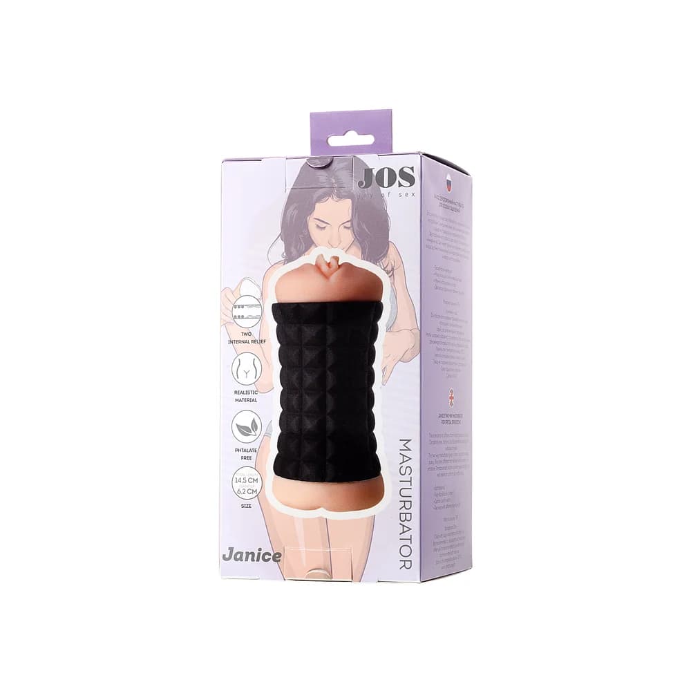 Jos Janice Çift Taraflı Gerçekçi Mastürbatör - 14.5 cm Ten Rengi thumbnail 6