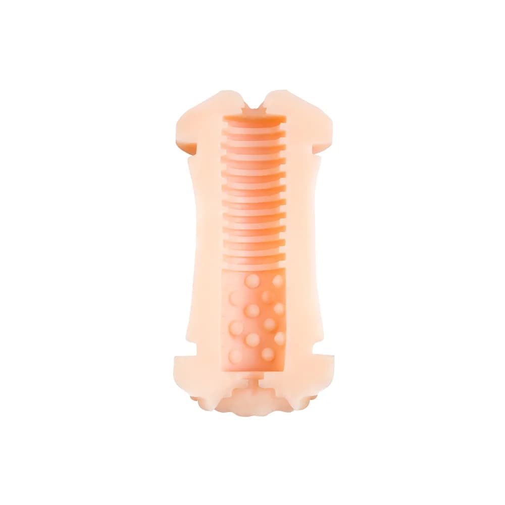 Jos Lulu Çift Taraflı Gerçekçi Mastürbatör Ten Rengi 14.5 cm thumbnail 11