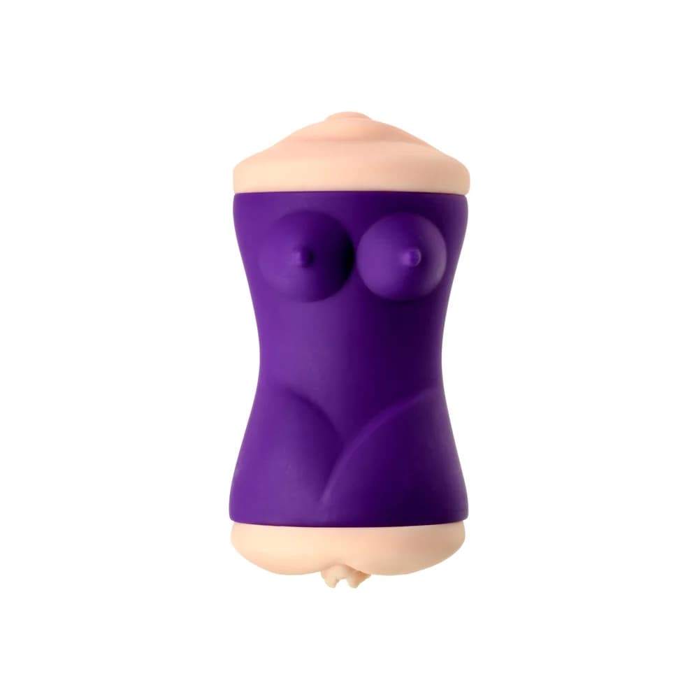 Jos Çift Taraflı Gerçekçi TPR Mastürbatör 17.5 cm Ten thumbnail 2