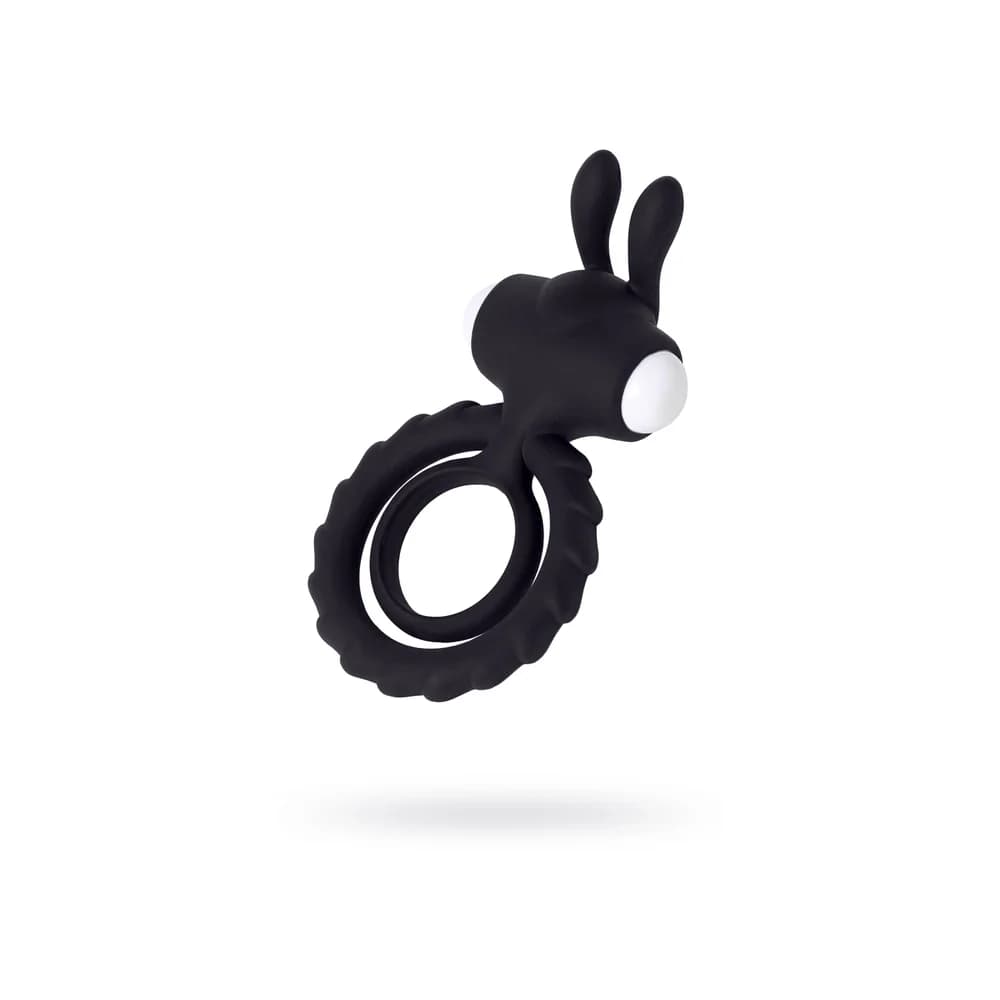 Jos Bad Bunny Titreşimli Silikon Penis Halkası - Siyah