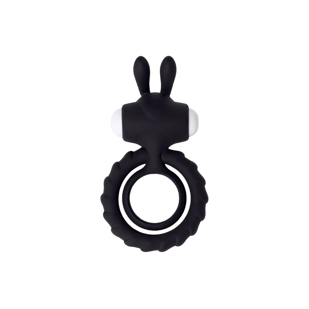 Jos Bad Bunny Titreşimli Silikon Penis Halkası - Siyah thumbnail 2