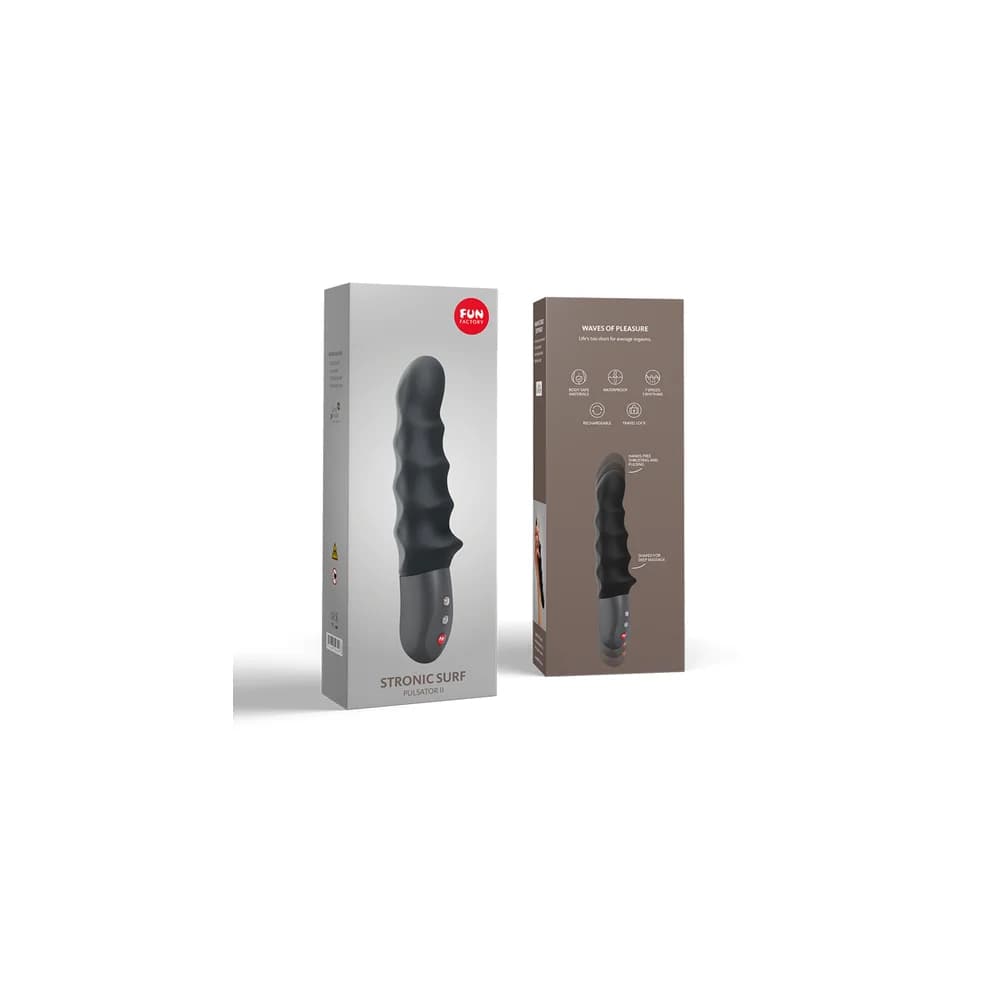 Fun Factory Stronic Surf Silikon Siyah Vibratör 20.8 cm thumbnail 3