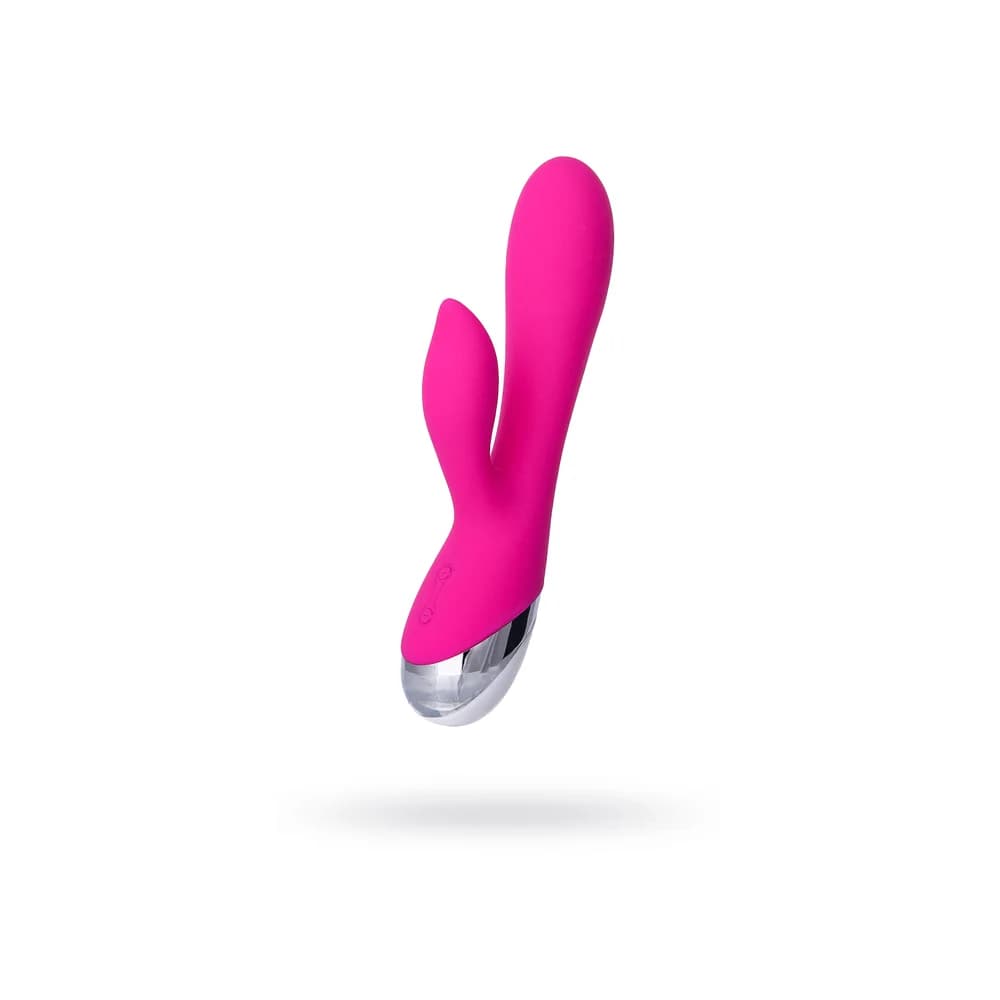L'Eroina 19 cm Klitoral Stimülatörlü Silikon Vibratör - Pembe