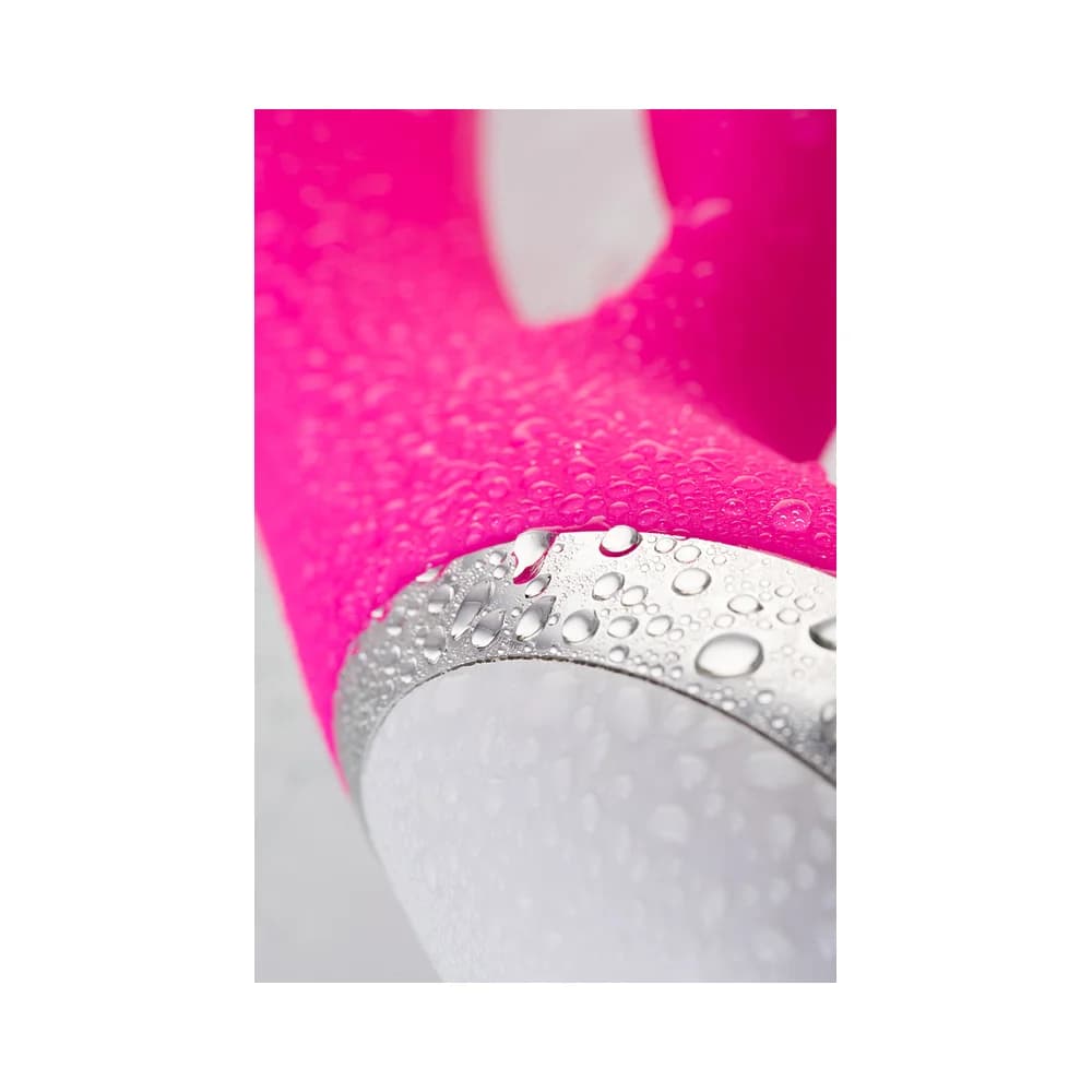 L'Eroina 19 cm Klitoral Stimülatörlü Silikon Vibratör - Pembe thumbnail 13