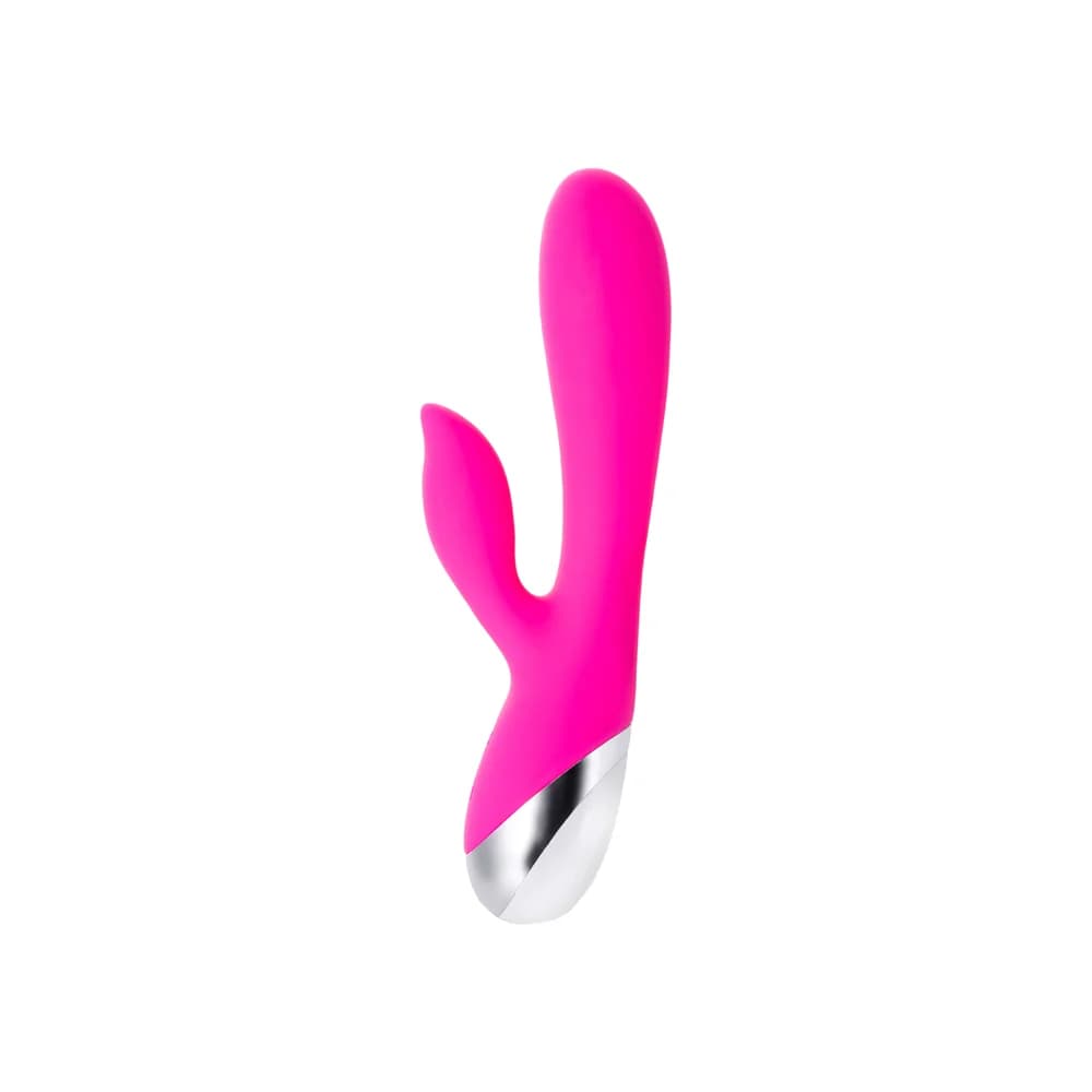 L'Eroina 19 cm Klitoral Stimülatörlü Silikon Vibratör - Pembe thumbnail 3