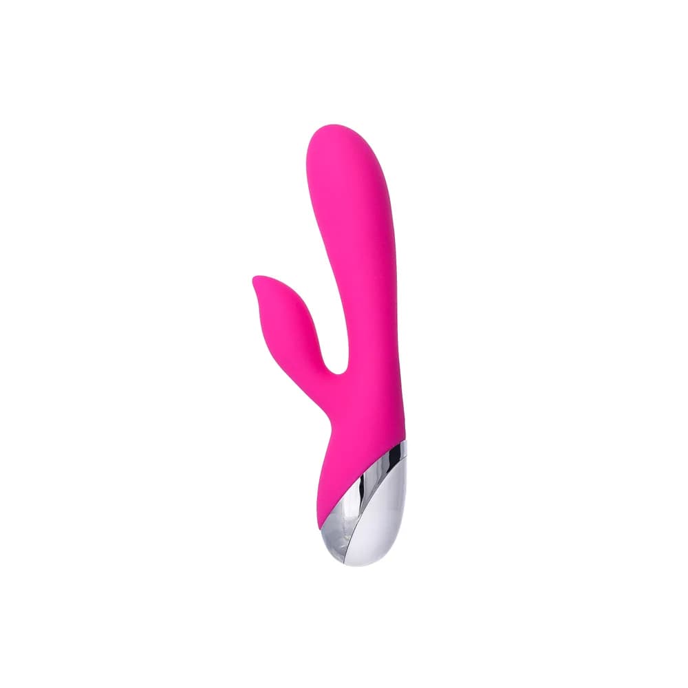 L'Eroina 19 cm Klitoral Stimülatörlü Silikon Vibratör - Pembe thumbnail 4