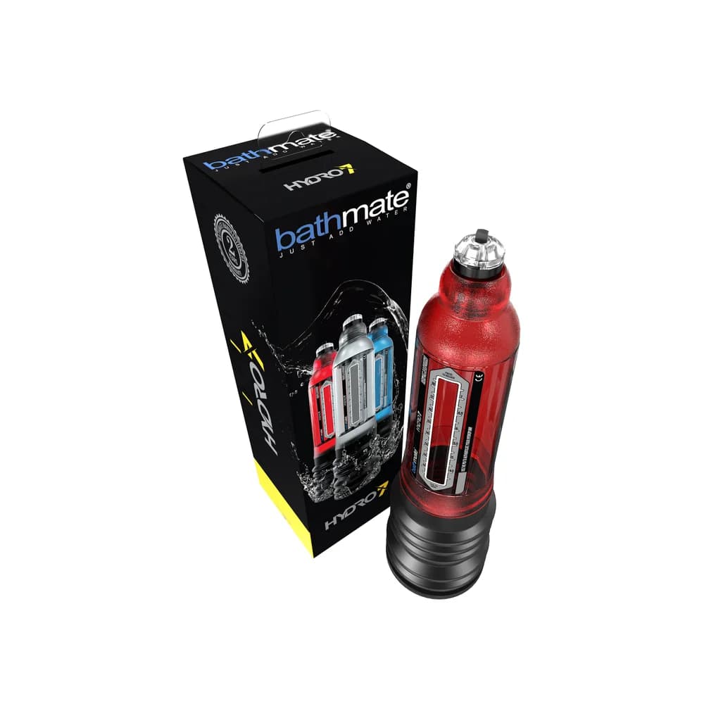 Bathmate Hydro7 Hidrolik Penis Pompası ABS Plastik Kırmızı 30 cm thumbnail 6