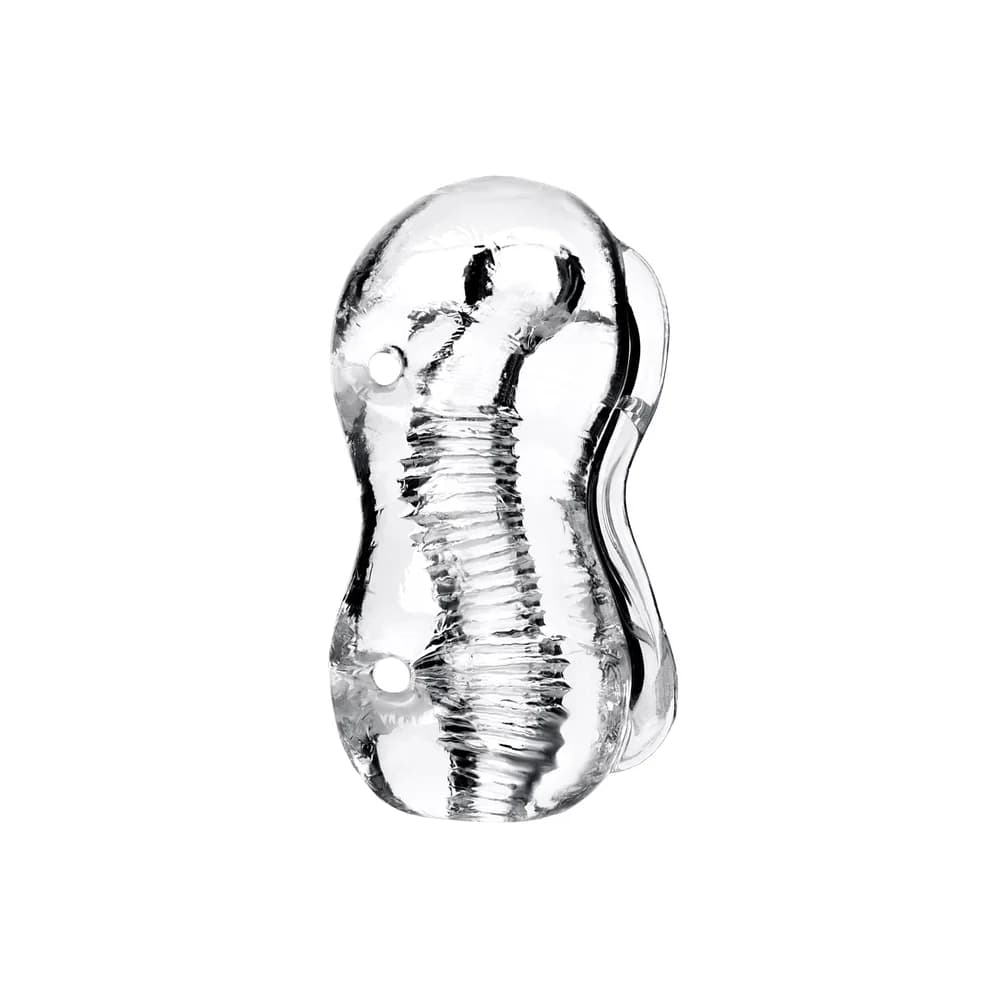 Lingam by TOYFA Indira Şeffaf 14 cm TPE Manuel Erkek Mastürbatör thumbnail 2