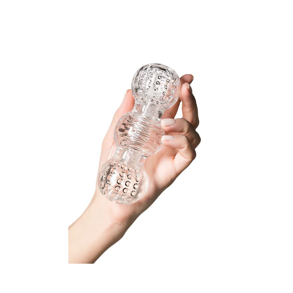 Lingam by TOYFA Rashmi Şeffaf TPE Erkek Mastürbatörü 15,5 cm thumbnail 6