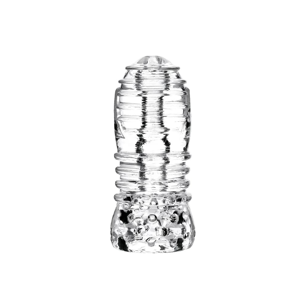 Lingam by TOYFA Savitri Şeffaf TPE Çift Girişli Erkek Mastürbatör 14 cm thumbnail 2