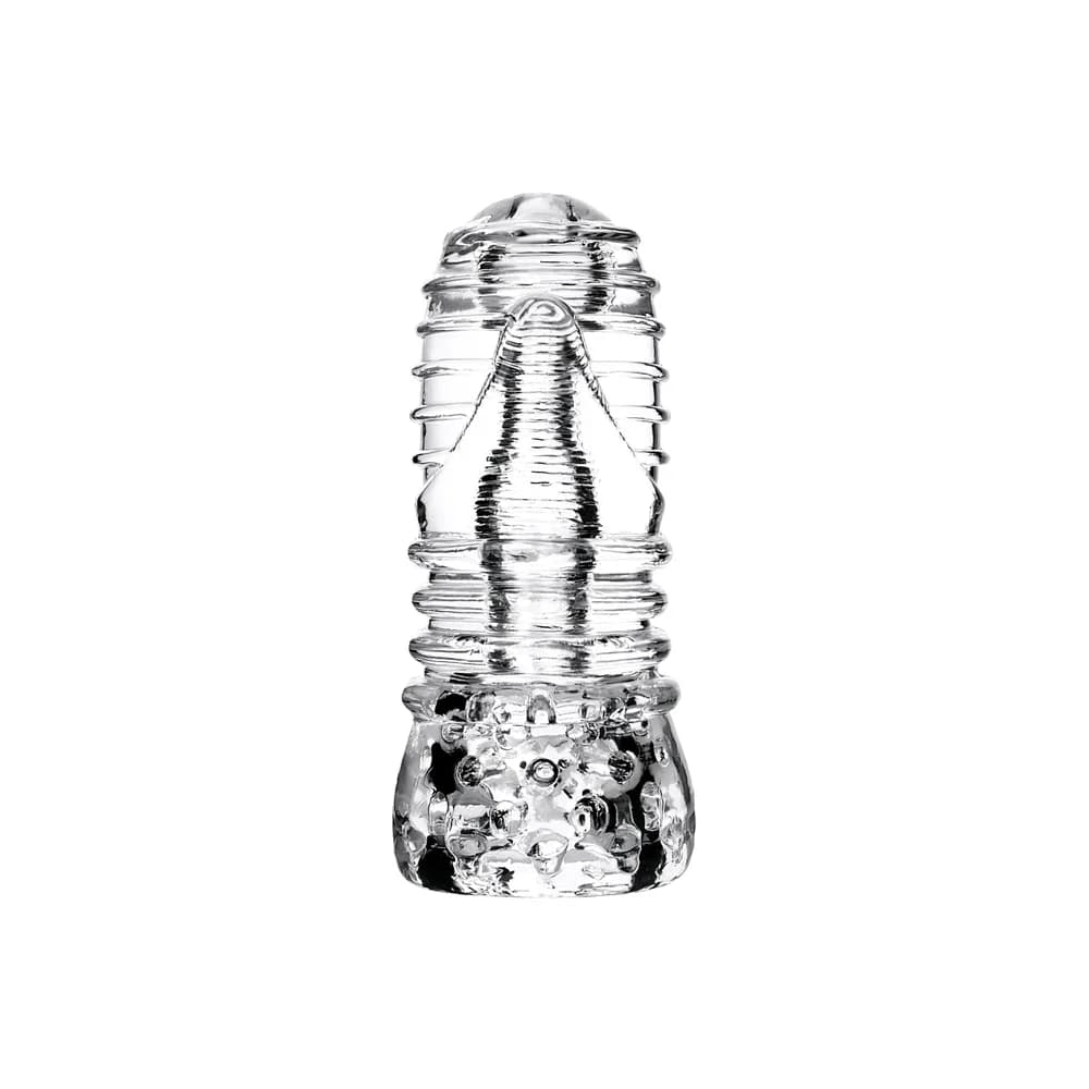 Lingam by TOYFA Savitri Şeffaf TPE Çift Girişli Erkek Mastürbatör 14 cm thumbnail 3