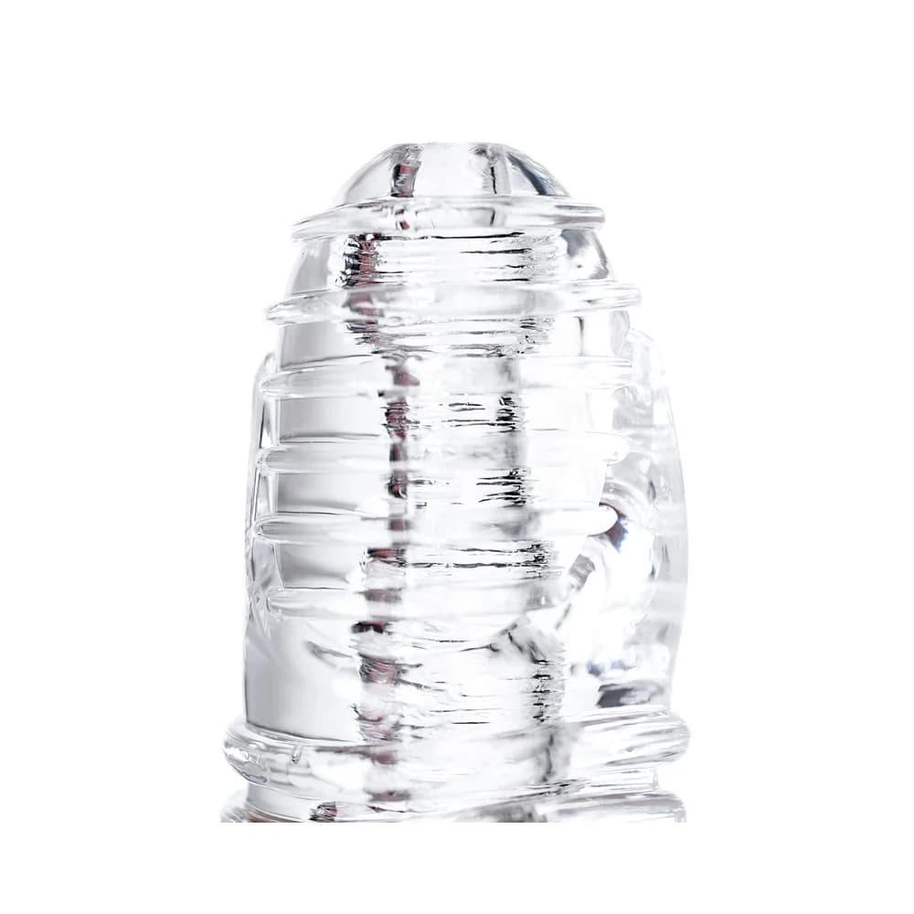 Lingam by TOYFA Savitri Şeffaf TPE Çift Girişli Erkek Mastürbatör 14 cm thumbnail 10