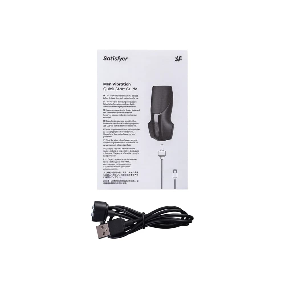 Satisfyer Men Vibration Mastürbatör Siyah 14,5 cm thumbnail 7