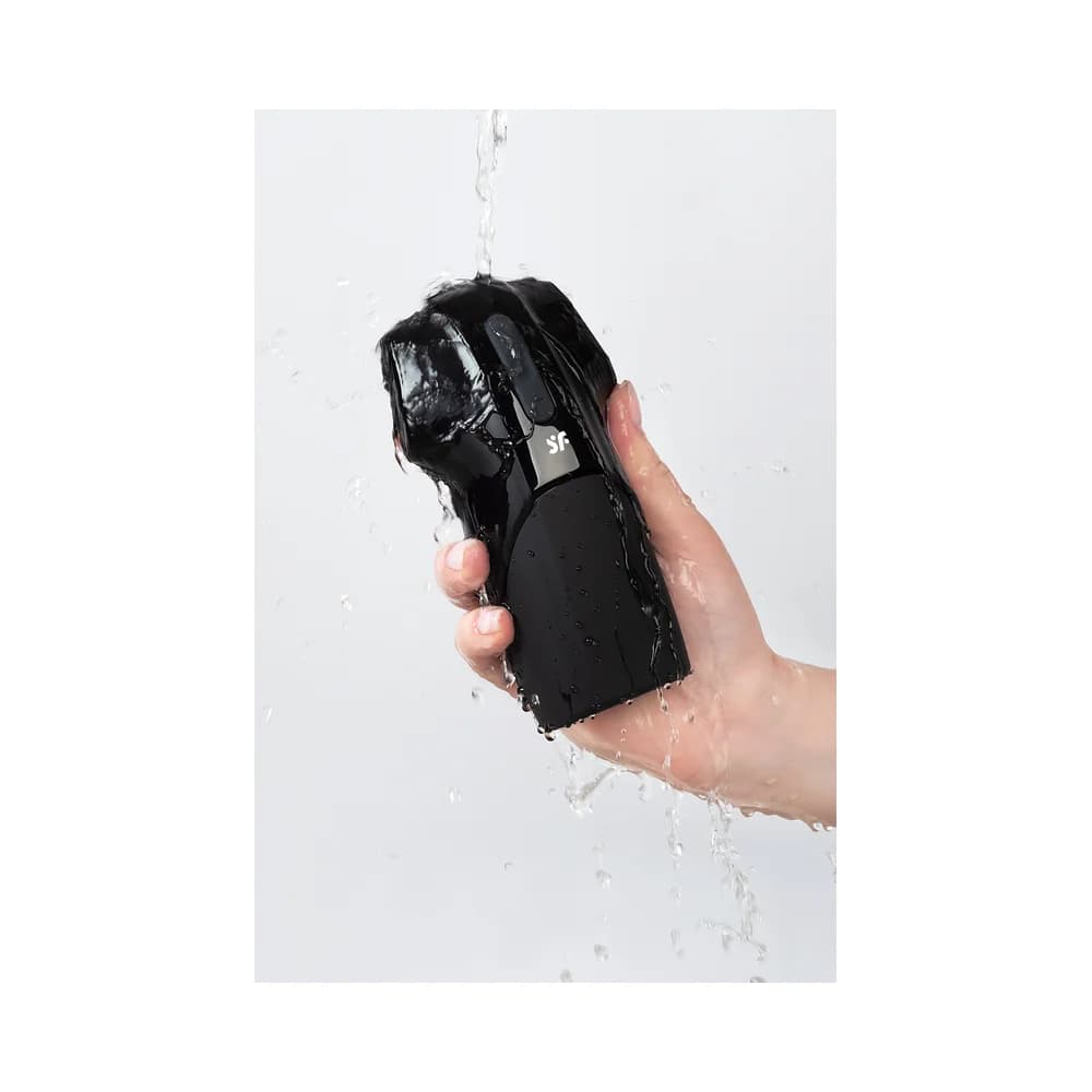 Satisfyer Men Vibration Mastürbatör Siyah 14,5 cm thumbnail 9
