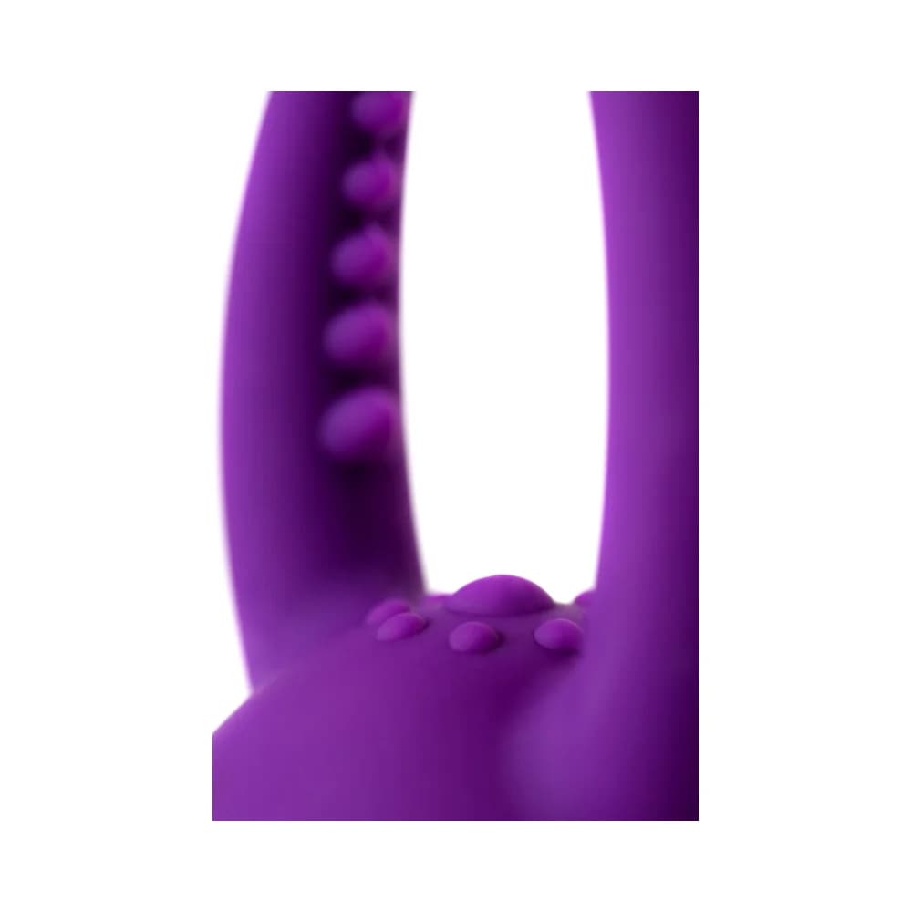 Eromantica Uma Çok Fonksiyonlu Çift Motorlu Silikon Mor Masaj Aleti ve Vibratör 20 cm thumbnail 13