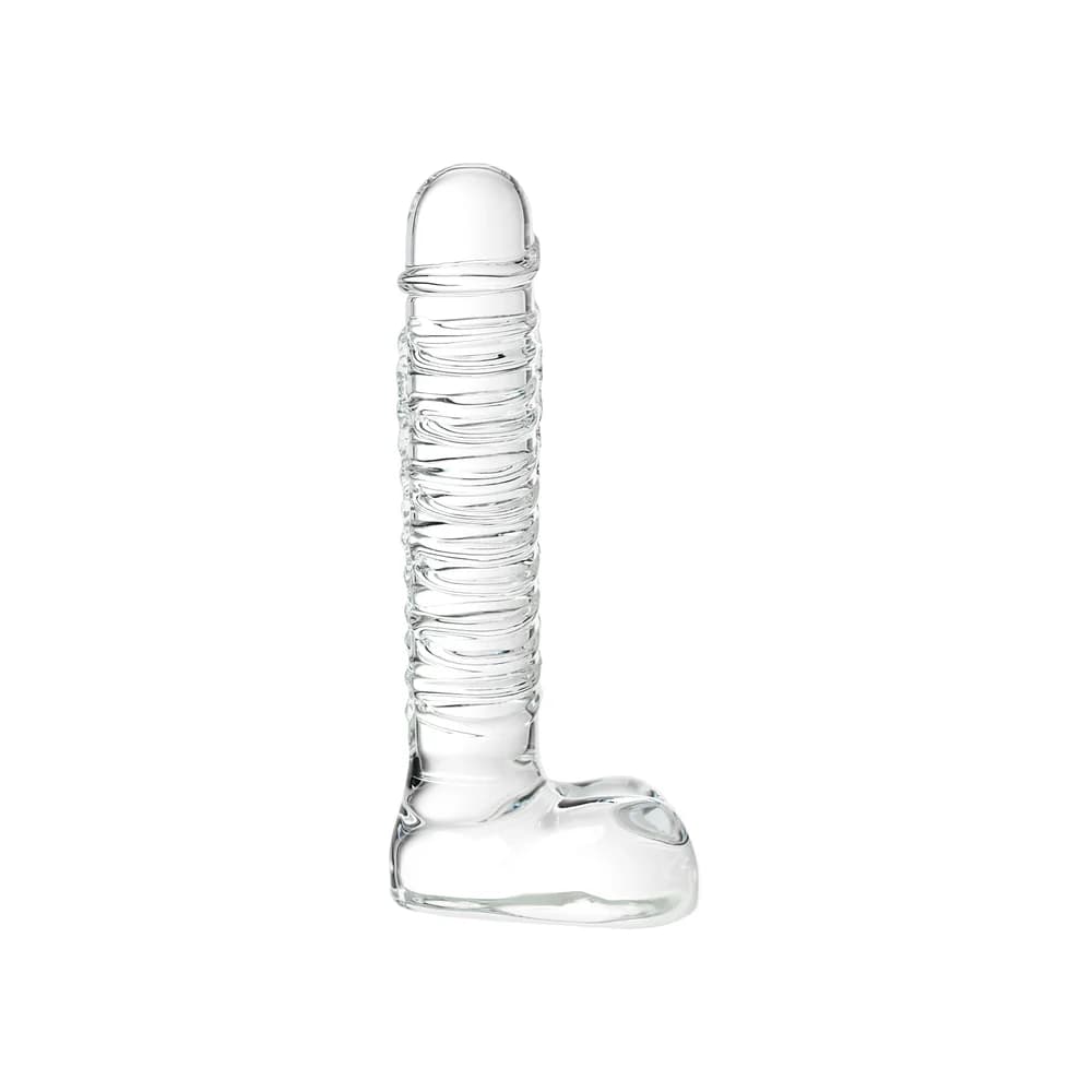 Sexus Glass Transparan Cam 21 cm Fantezi Dildo thumbnail 3