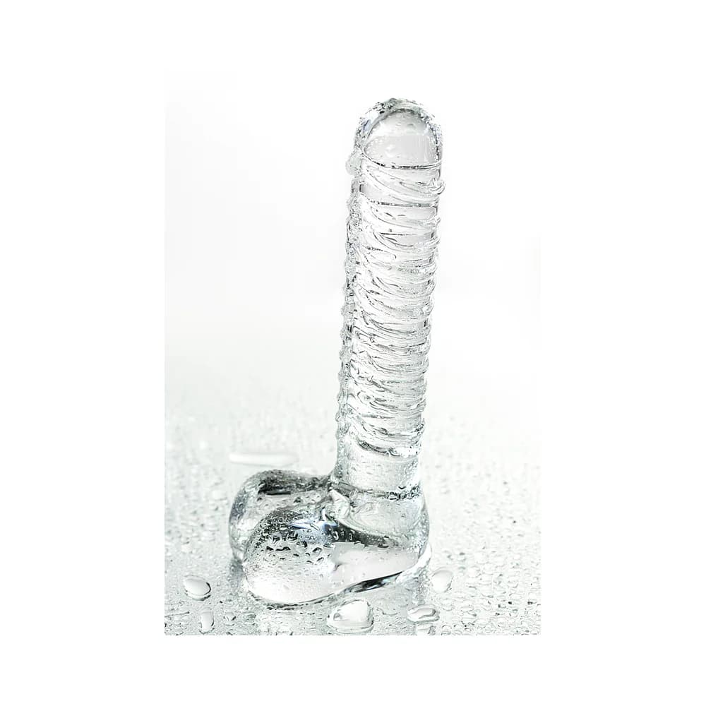 Sexus Glass Transparan Cam 21 cm Fantezi Dildo thumbnail 9