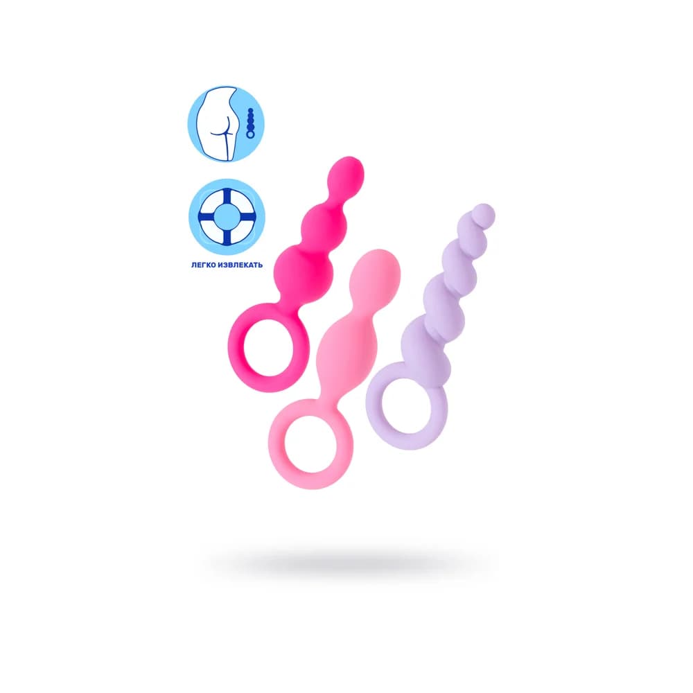 Satisfyer Booty Call 3'lü Silikon Anal Plug Seti Çeşitli Renk