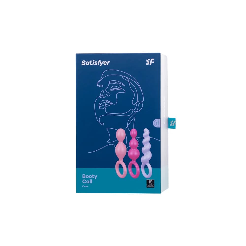 Satisfyer Booty Call 3'lü Silikon Anal Plug Seti Çeşitli Renk thumbnail 9