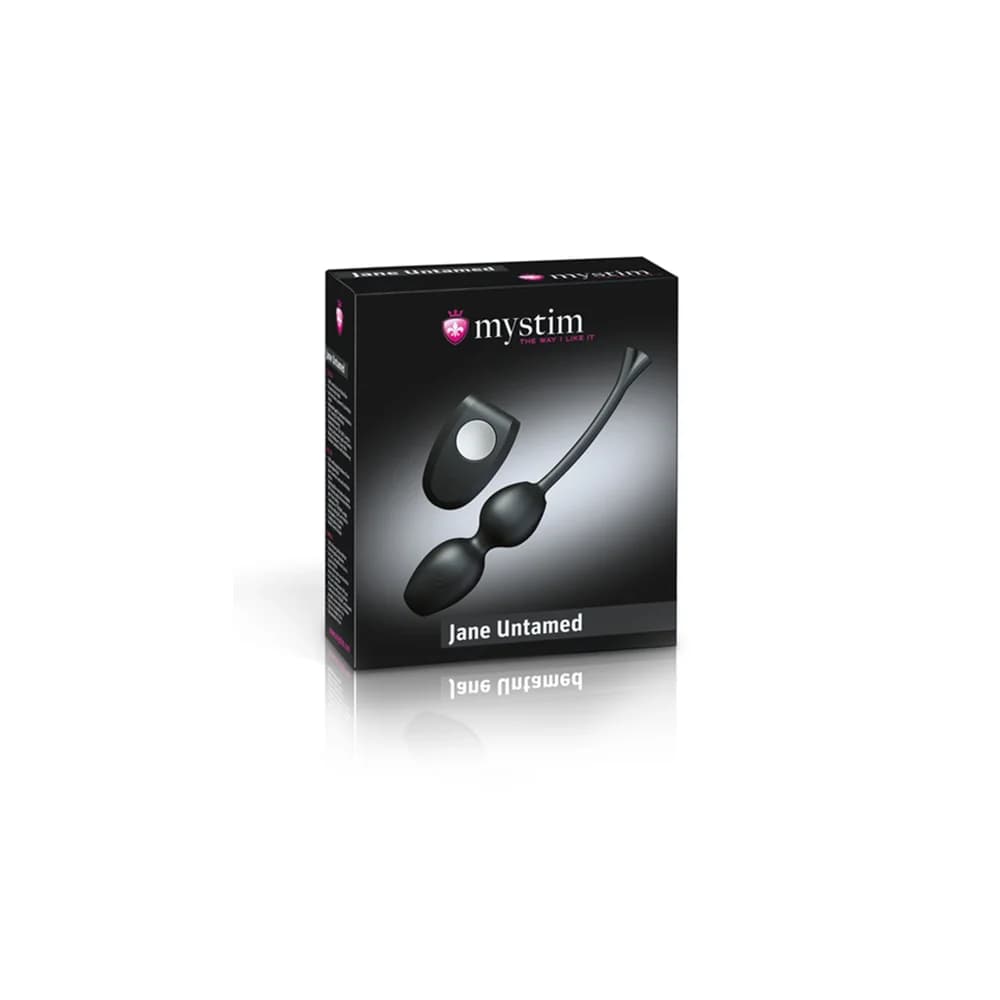 Mystim Jane Untamed Geisha Balls Titreşimli Silikon Vajinal Toplar Siyah thumbnail 4