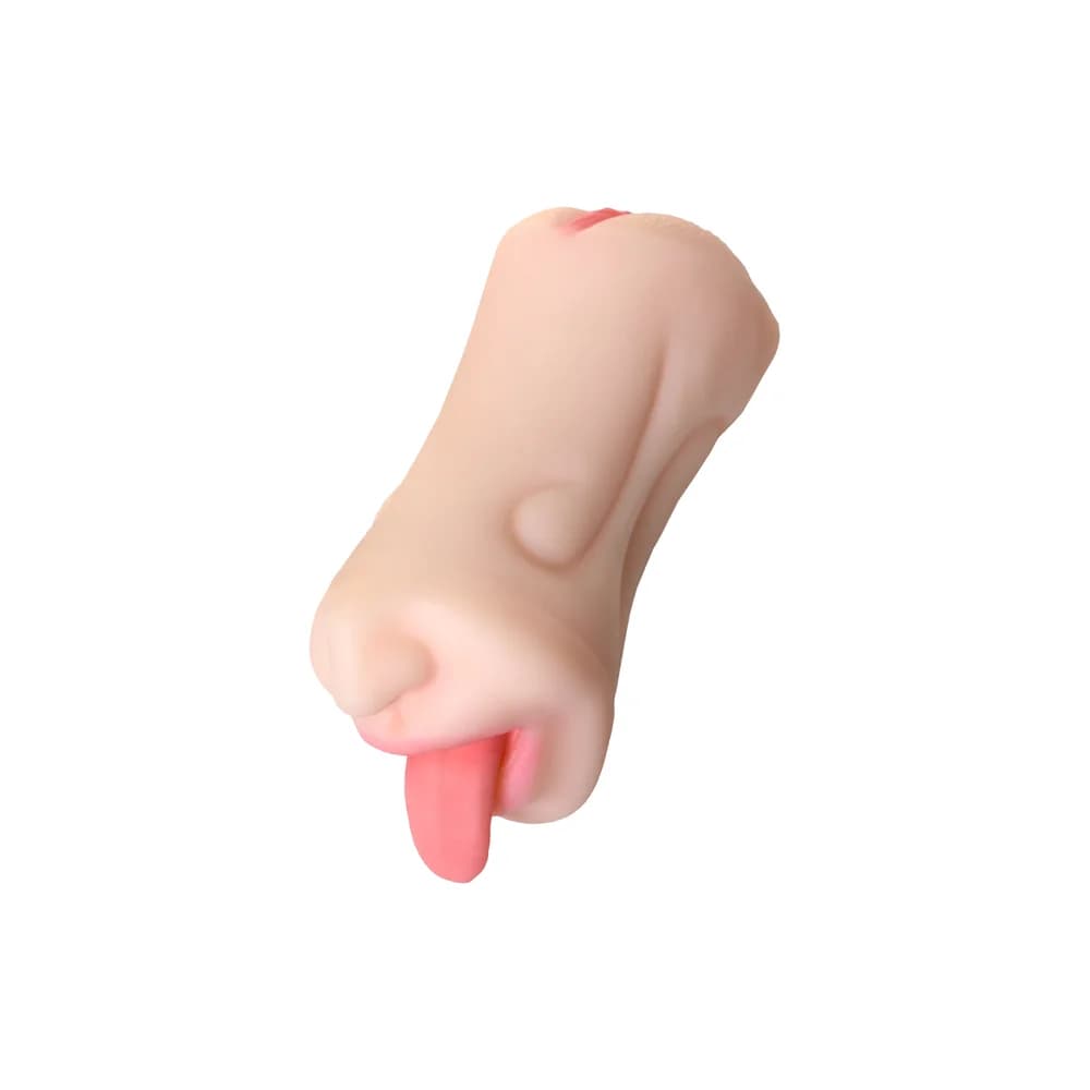 Juicy Pussy by TOYFA Fruity Tongue Gerçekçi Ağız ve Vajina Mastürbatör 19 cm Ten thumbnail 3