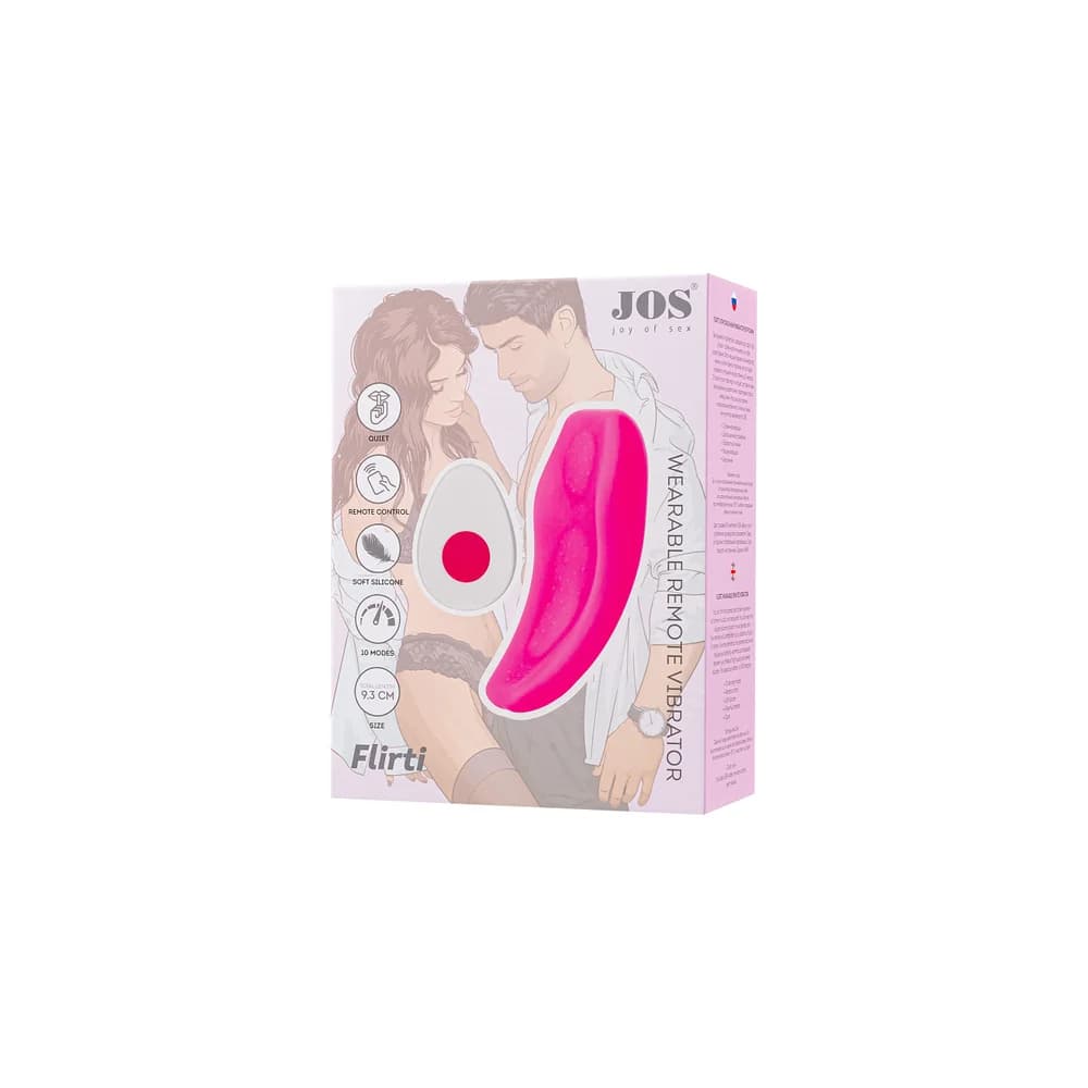 Jos Flirty Uzaktan Kumandalı Giyilebilir Klitoral Vibratör Pembe 9.3 cm thumbnail 15