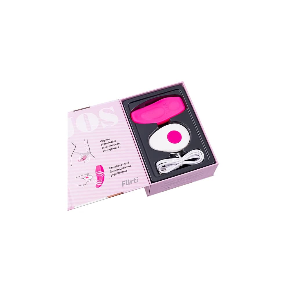 Jos Flirty Uzaktan Kumandalı Giyilebilir Klitoral Vibratör Pembe 9.3 cm thumbnail 16