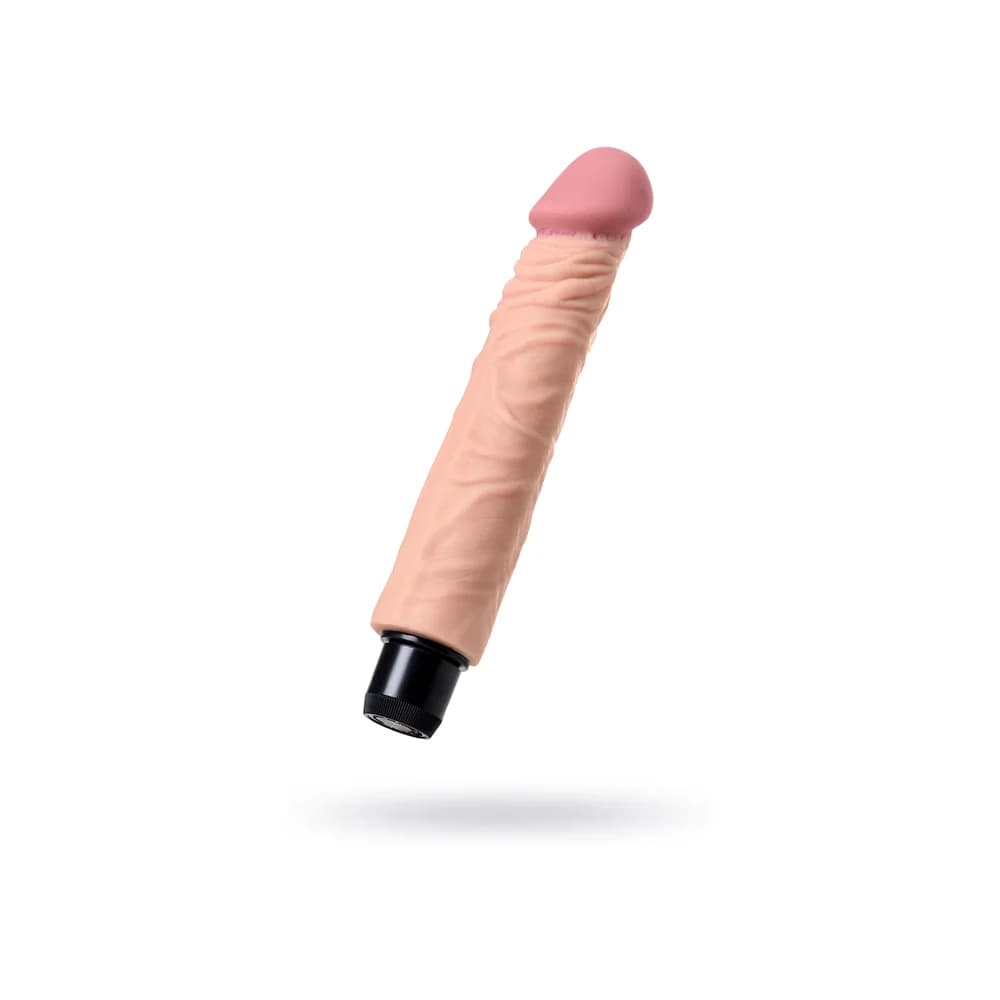 A-Toys by TOYFA Rican 22,5 cm Gerçekçi Titreşimli Vibratör - Ten Rengi