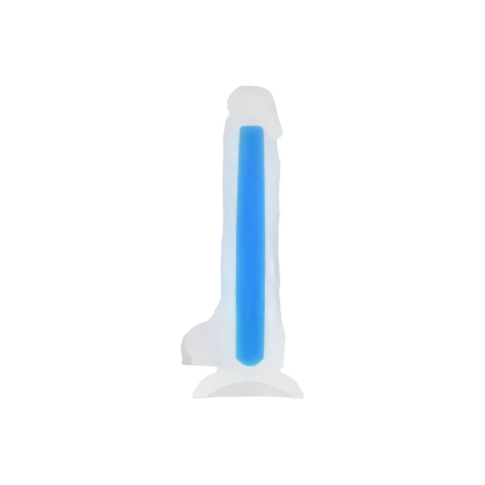 Beyond by Toyfa Bruce Glow 22 cm Gece Parlayan Yumuşak Silikon Dildo thumbnail 2