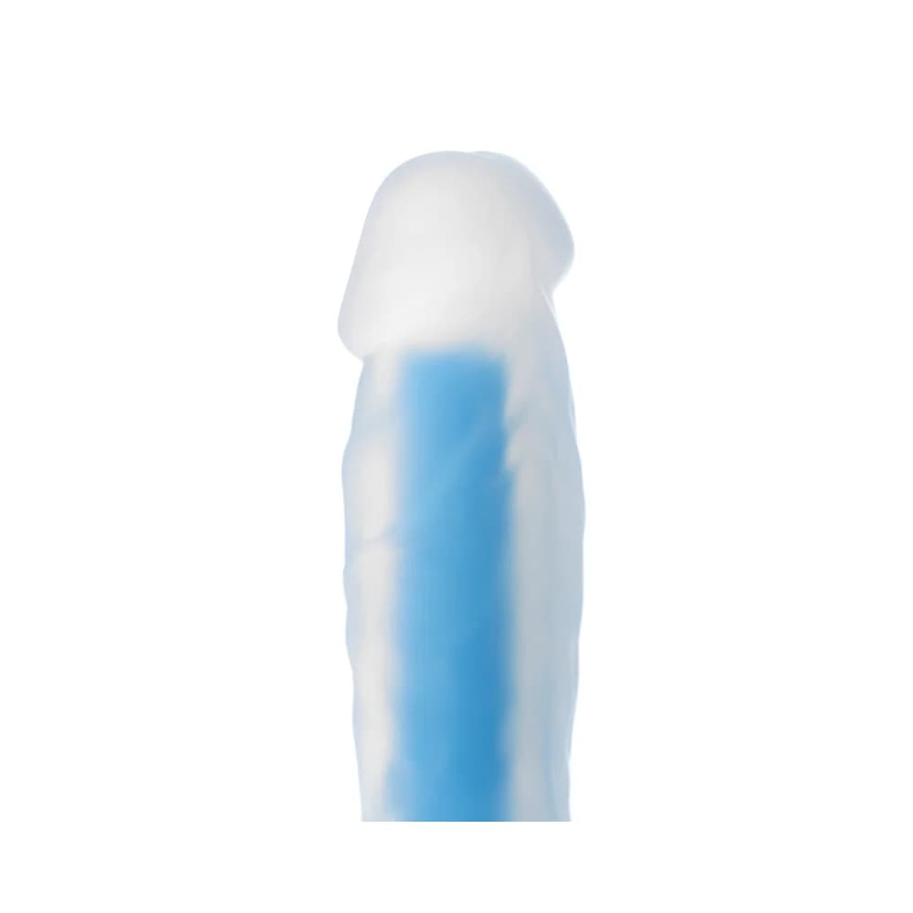 Beyond by Toyfa Bruce Glow 22 cm Gece Parlayan Yumuşak Silikon Dildo thumbnail 9