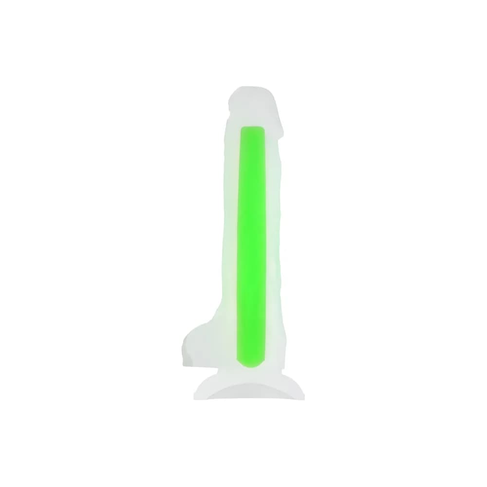Beyond by Toyfa Wade Glow Gece Parlayan Şeffaf Silikon Gerçekçi Dildo 20 cm thumbnail 2