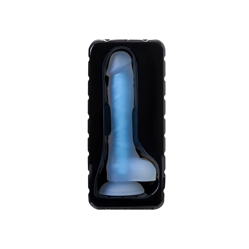 Beyond by Toyfa Steve Glow Gece Parlayan Şeffaf Silikon Gerçekçi Dildo 20 cm thumbnail 6