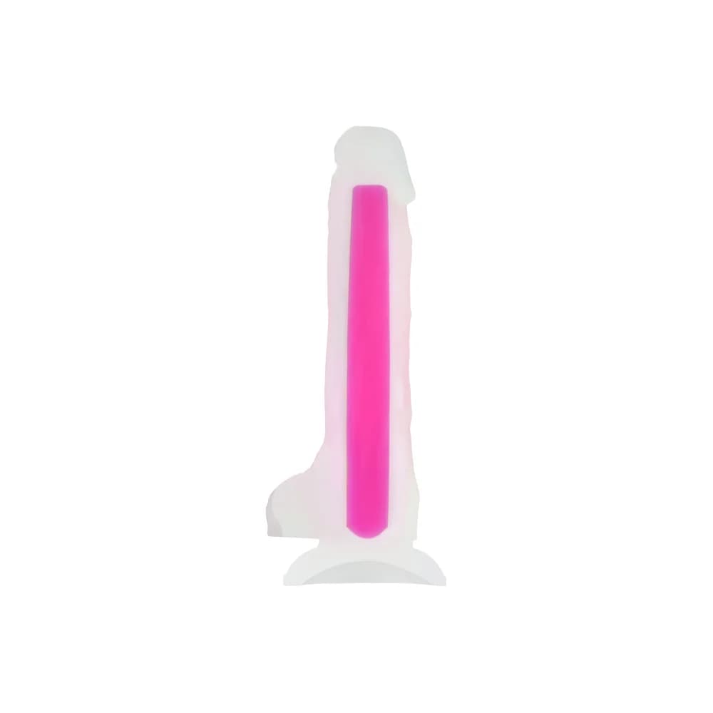 Beyond by Toyfa James Glow Karanlıkta Parlayan Transparan Silikon Gerçekçi Dildo 18 cm thumbnail 2