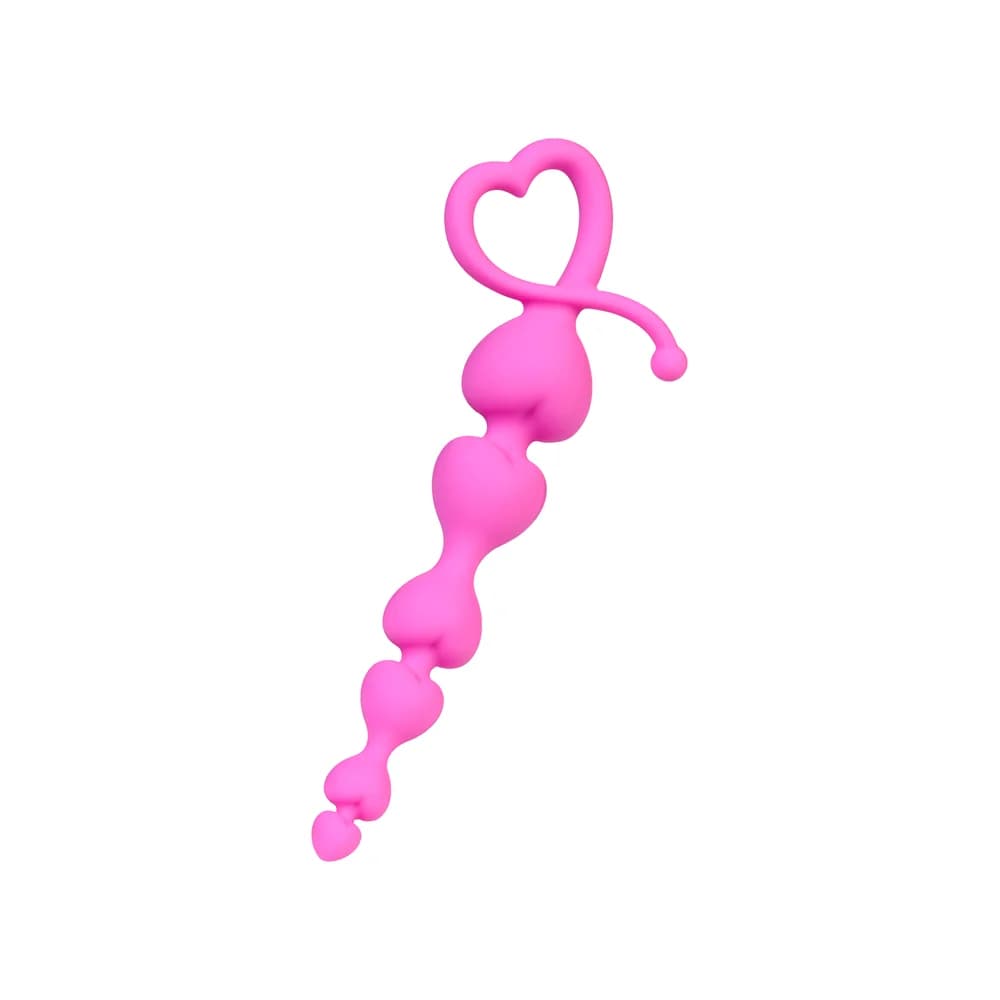 ToDo by Toyfa Sweety Kademe Artan Kalp Tasarımlı Silikon Pembe Anal Zinciri 18.5 cm thumbnail 2