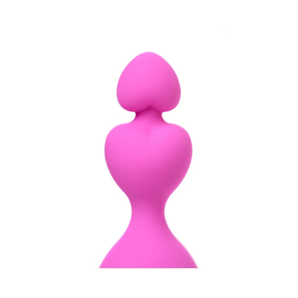 ToDo by Toyfa Sweety Kademe Artan Kalp Tasarımlı Silikon Pembe Anal Zinciri 18.5 cm thumbnail 6