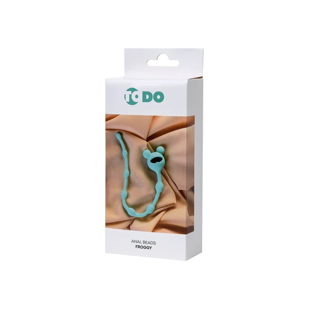 ToDo by Toyfa Froggy Esnek Silikon Mavi Anal Zinciri 27.4 cm thumbnail 4