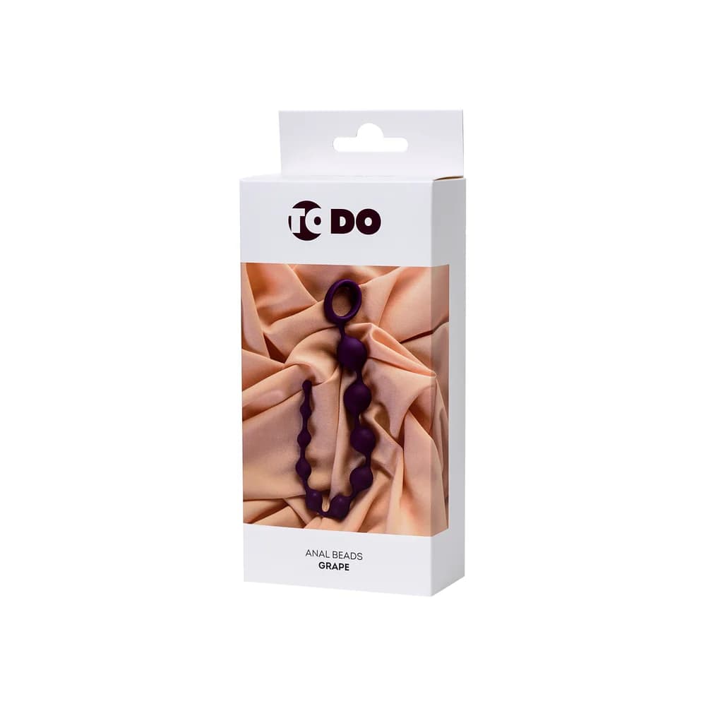 ToDo by Toyfa Grape Mor Esnek Silikon Anal Boncuk ve Zinciri 35 cm thumbnail 4