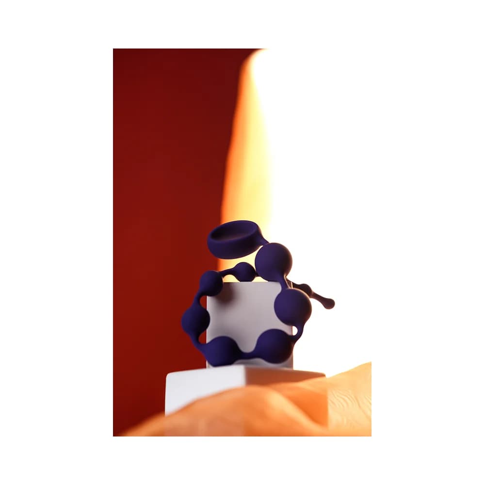 ToDo by Toyfa Grape Mor Esnek Silikon Anal Boncuk ve Zinciri 35 cm thumbnail 6